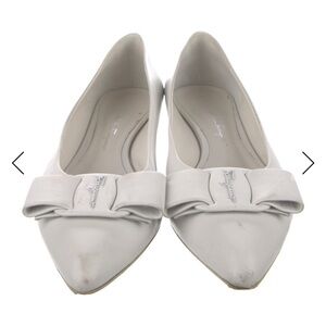 Ferragamo Pointed Bow Flats